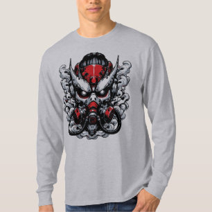 Cyber Oni: Smoke Warrior Mask T-Shirt