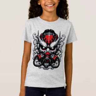 Cyber Oni: Smoke Warrior Mask T-Shirt