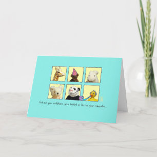 Cyber Party Animals in Windows Birthday Card