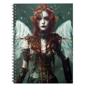 Cyber Punk Angel Digital Art Notebook