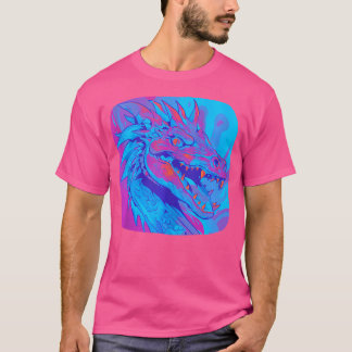 Cyber Punk Dragon Dream I Colourful Dragon T Asian T-Shirt