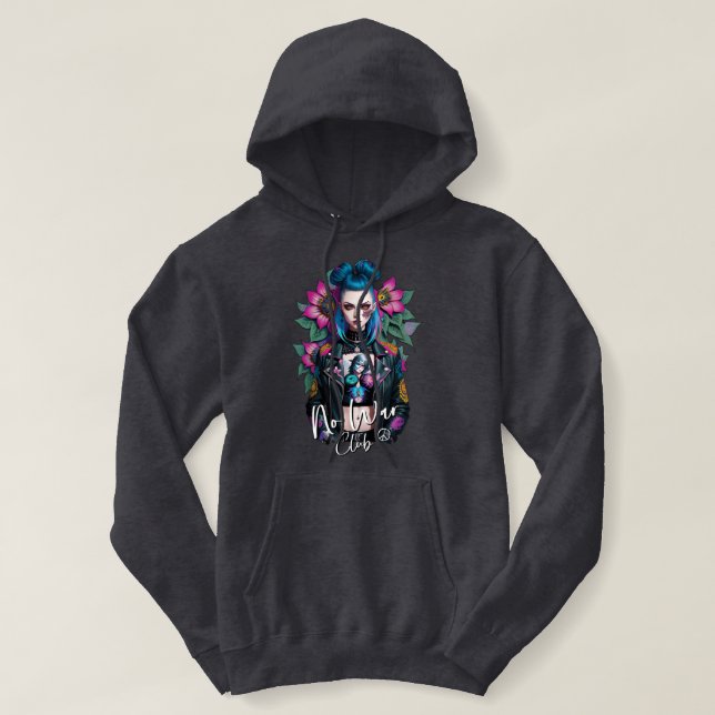 Cyber Punk Girl  Hoodie (Design Front)