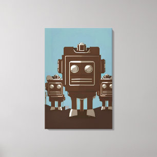 Cyber Radio Rodeo Patrol Ken Gage Sci-Fi Canvas Print