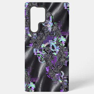 Cyber Romantic Glitch Lace Phone Case