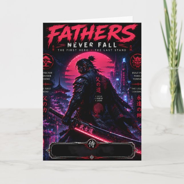 Cyber Samurai Father Card (Front)