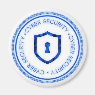 CYBER SECURITY BADGE SEAL MAGNET