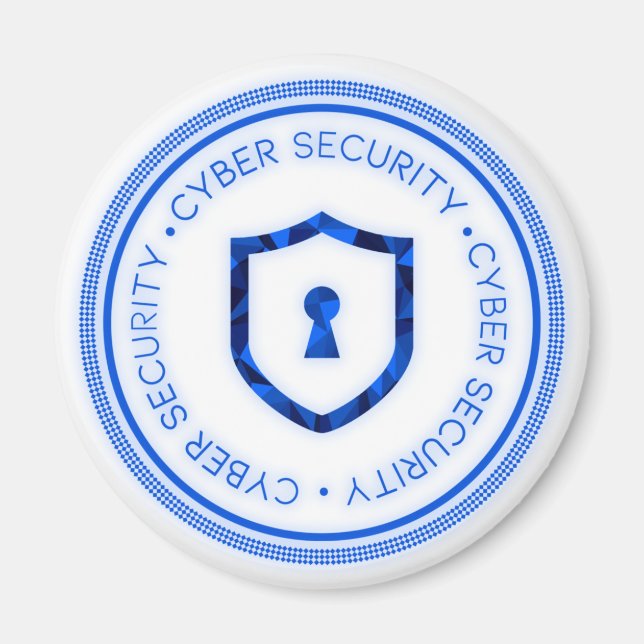 CYBER SECURITY BADGE SEAL MAGNET (Front)