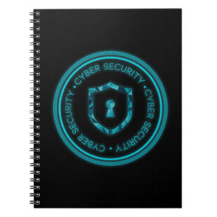 CYBER SECURITY BADGE SEAL NOTEBOOK