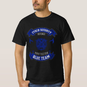 Cyber Security Blue Team Defender's Crest T-Shirt