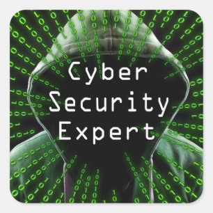Cyber Security Business Expert Square Sticker