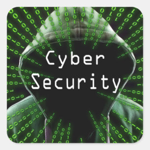Cyber Security Business Square Sticker