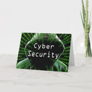 Cyber Security Business Thank You Card