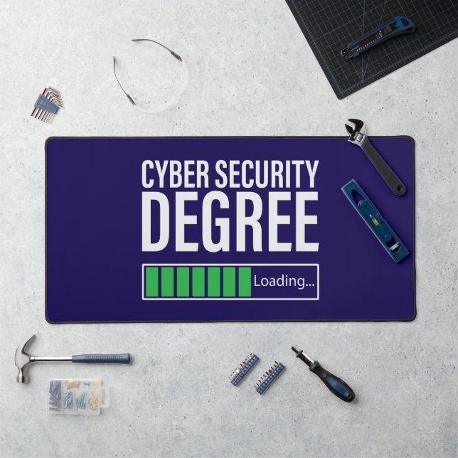 Cyber Security Degree Loading, specialist  Desk Mat (Workstation)