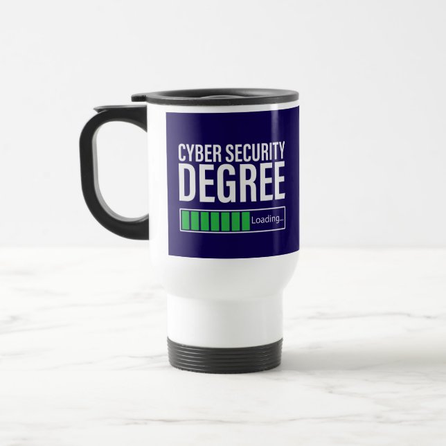 Cyber Security Degree Loading, specialist  Travel Mug (Left)