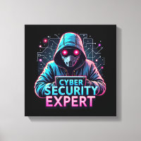 Cyber Security Expert Canvas Wall Art