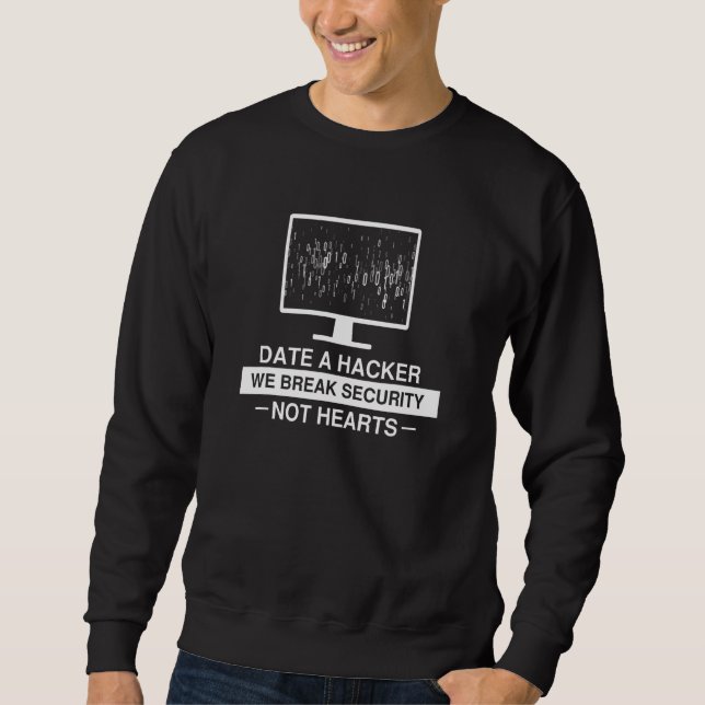 Cyber Security Expert For White Hat Hacker Designs Sweatshirt (Front)