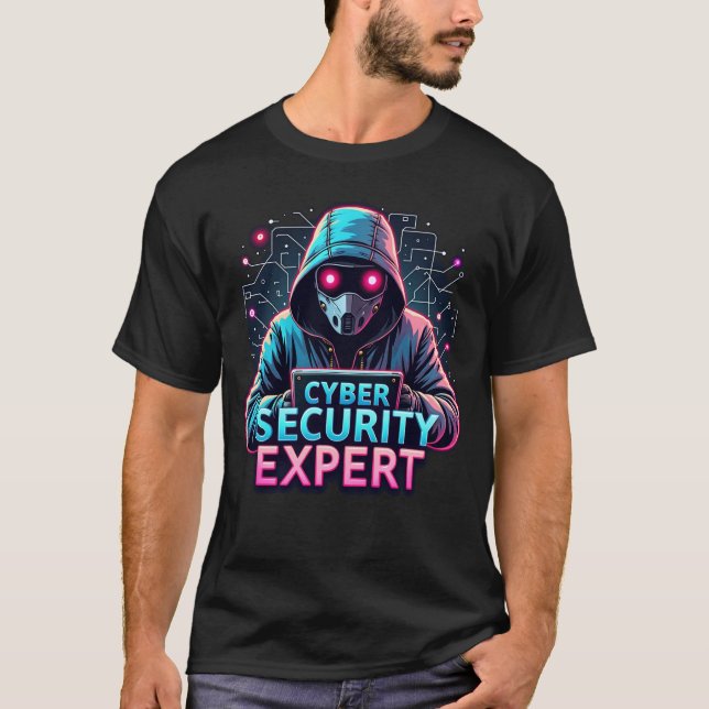 Cyber Security Expert Men's Tech T-Shirt (Front)