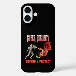 Cyber Security Knight Dragon Defence iPhone 16 Case
