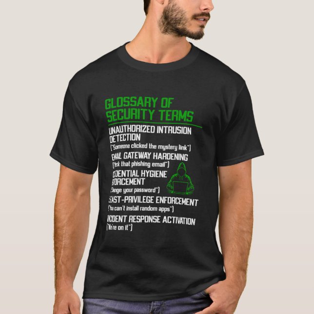 Cyber Security Professional Funny IT Security Ethi T-Shirt (Front)