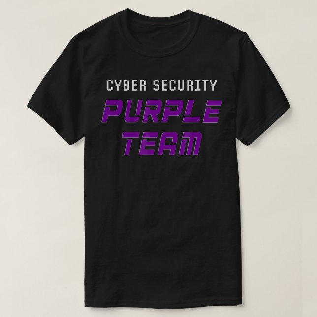Cyber Security Purple Team Ethical Hacker Cybercri T-Shirt (Design Front)