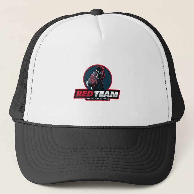 Cyber Security Red team - Defence by offence Trucker Hat (Front)
