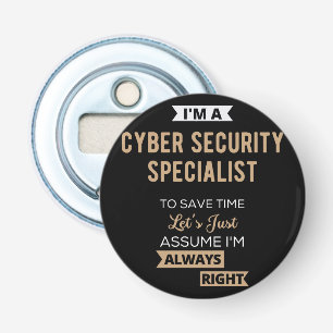 Cyber Security Specialist Bottle Opener
