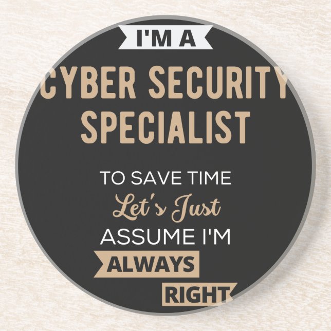 Cyber Security Specialist Coaster (Front)