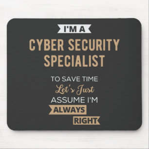Cyber Security Specialist Mouse Mat