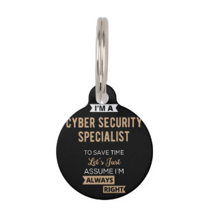 Cyber Security Specialist Pet Tag