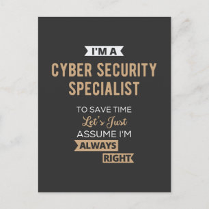 Cyber Security Specialist Postcard