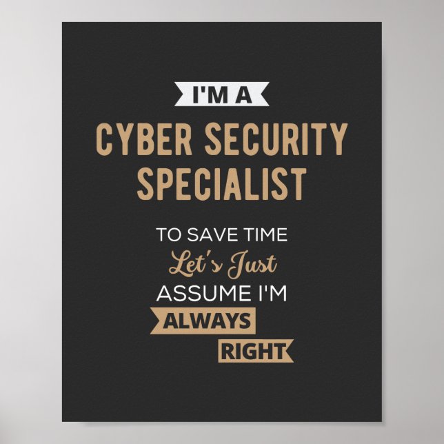 Cyber Security Specialist Poster (Front)