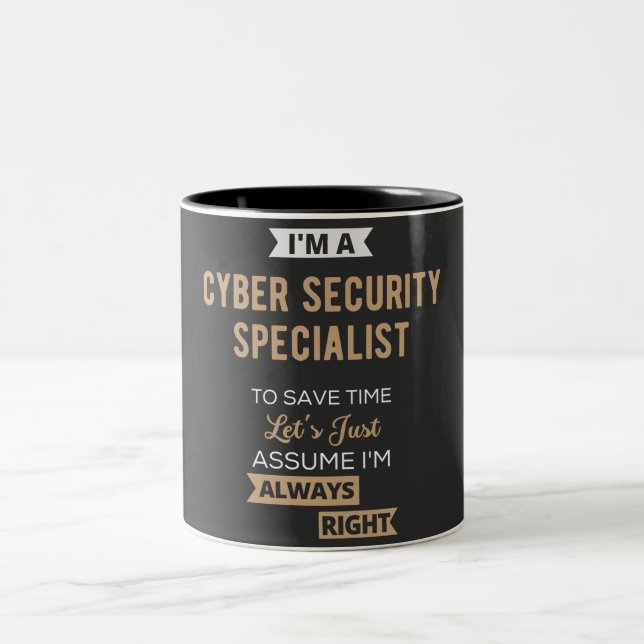 Cyber Security Specialist Two-Tone Coffee Mug (Center)