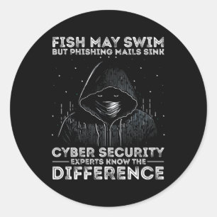 Cyber Security Team And Anti Malware Technicians Classic Round Sticker