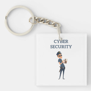Cyber Security: The Cool Cop on Patrol Key Ring