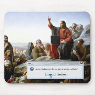 Cyber Sermon Funny Mouse Mat