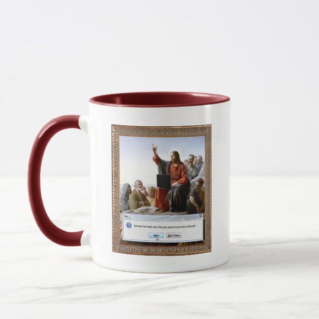 Cyber Sermon Funny Mug (Left)