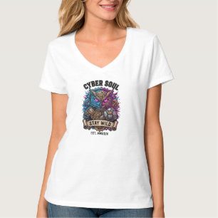 Cyber Soul Stay Wild Cyber Owl Shirt