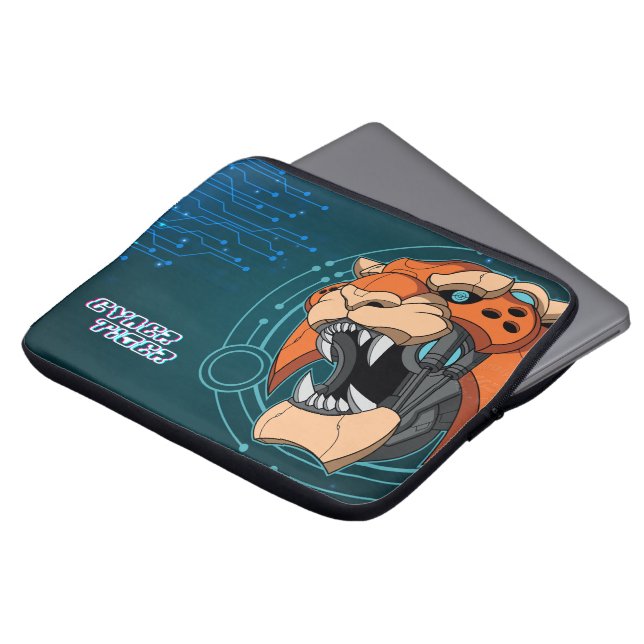 Cyber Tiger | 13" Laptop Sleeve Bag (Front Top)