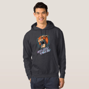 Cyber Tiger   Men Hoodie