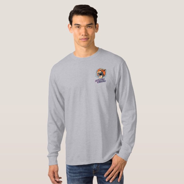 Cyber Tiger | Men Long Sleeve T-Shirt (Front Full)
