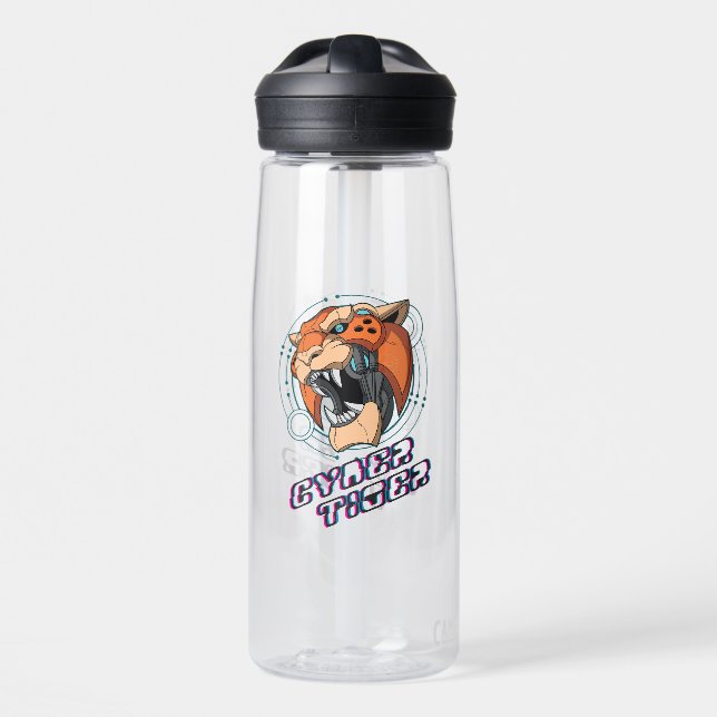 Cyber Tiger | Water Bottle (Front)