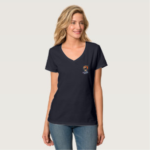 Cyber Tiger   Women V-Neck T-Shirt