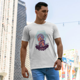 Cyber Urban Sci Fi Robot   T-Shirt