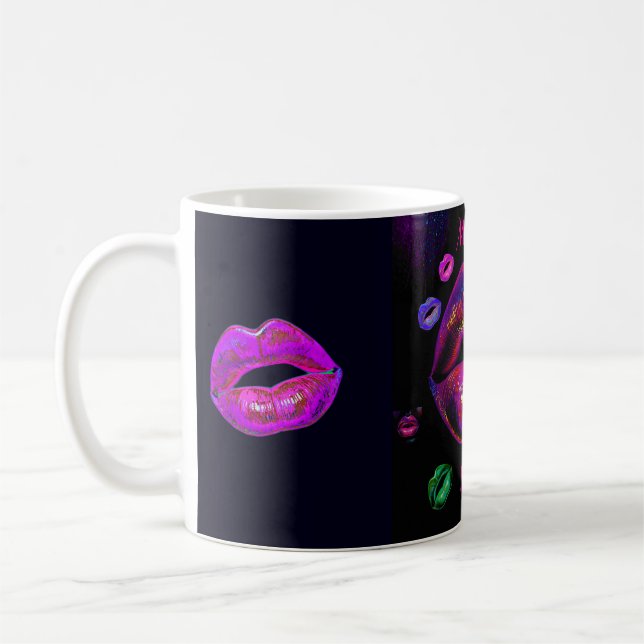 Cyber Venus Lips  - My Lips R 4 U Coffee Mug (Left)