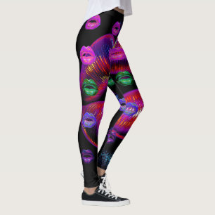 Cyber Venus Lips  - My Lips R 4 U. Multiplied.  Leggings