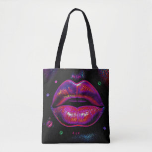 Cyber Venus Lips - My Lips R 4 U Tote Bag