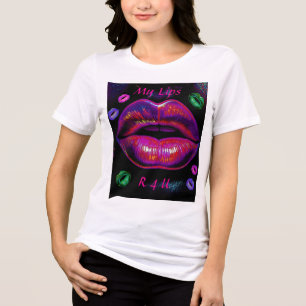 Cyber Venus Lips - My Lips R 4 U Tri-Blend Shirt