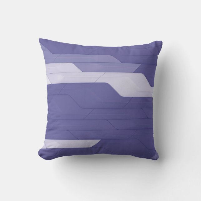 Cyber Wall  Throw Pillow (Front)