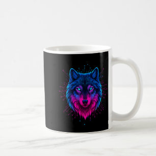 Cyber Wolf For Animal Lovers And Birthday And Birt Coffee Mug