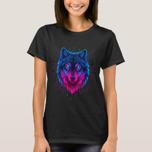 Cyber Wolf For Animal Lovers And Birthday And Birt T-Shirt